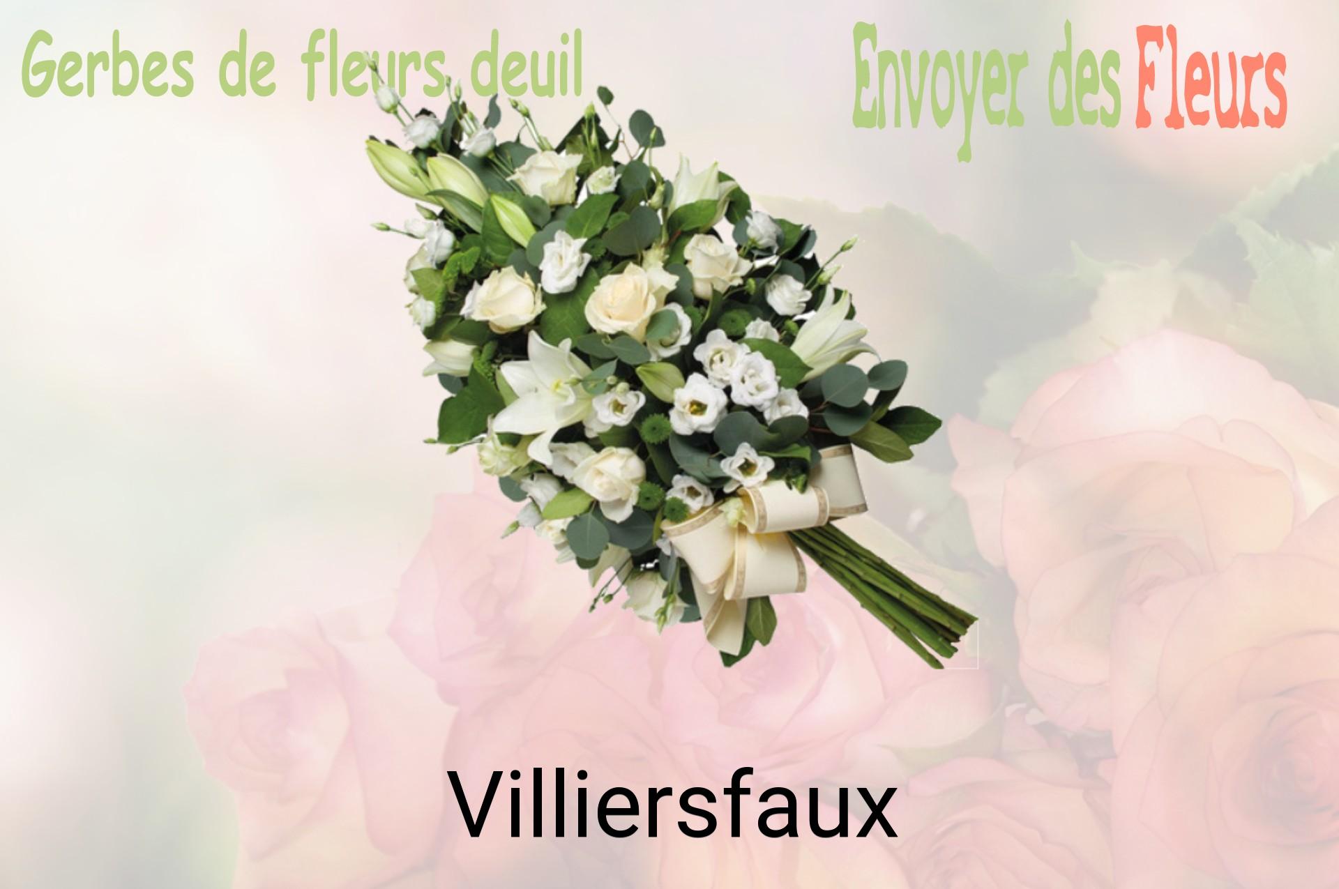 Gerbe de fleurs de deuil livrée à Villiersfaux